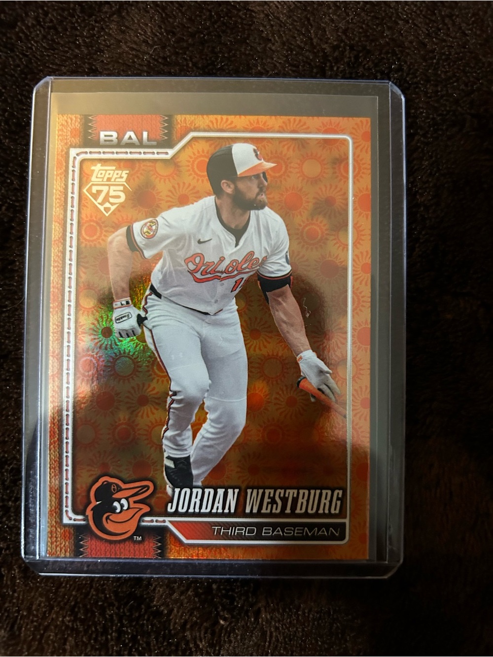 Topps Orange Baltimore Orioles Jordan Westburg Baseball Card